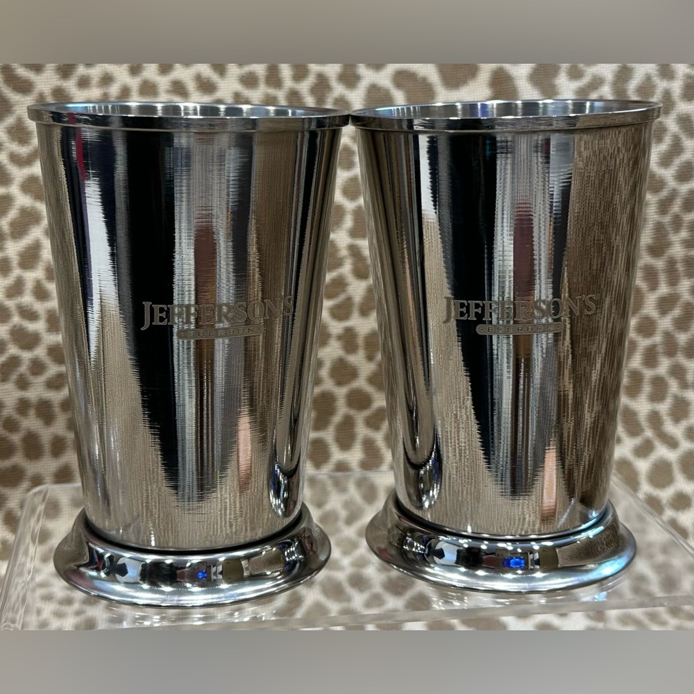 New Set of 2 Jefferson’s Bourbon Mint Julep Cups~Kentucky Derby